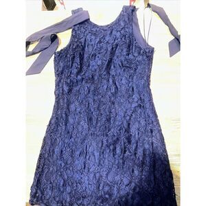 Sam Edelman Dress Womens Size 4 Blue Lace Midi. NWT. 7